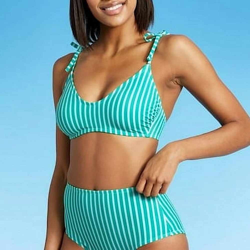 *SOLD* Kona Sol - Stripped Bikini Set - Picture 1 of 7